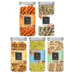 BLESSBERRY Almond 500g, Pistachino 500g, Cashews 500g, Walnut 350g, Raisins 500g Assorted Fruit  (2350 g)