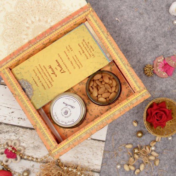 Buy/Send Divine Gayatri Raksha Bandha Blessings Gift Box With Rakhi Online-  FNP