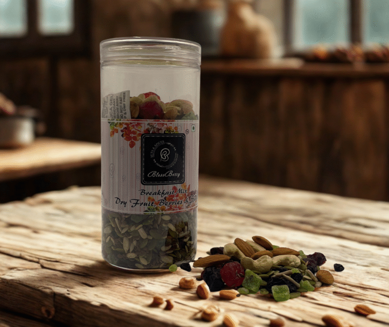 Healthy Dryfruits, Berries and Seeds Breakfast by Blessberry- 500gm